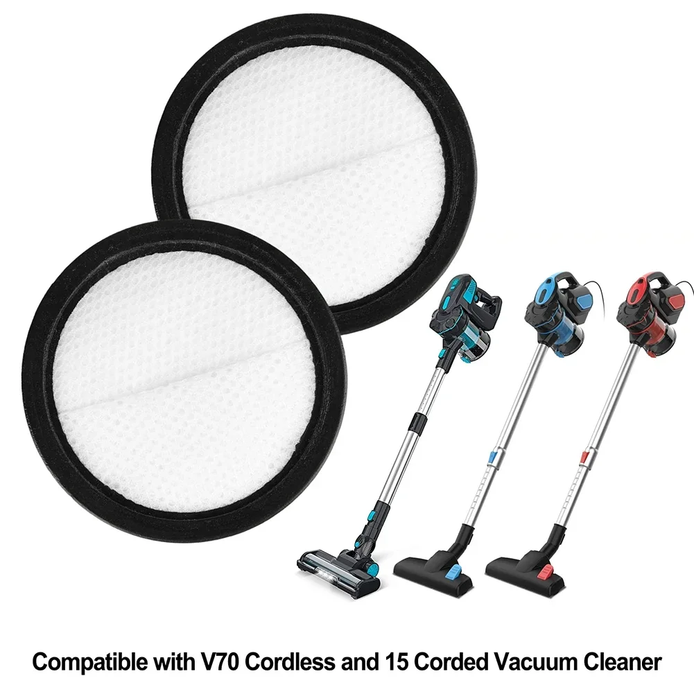 2/4pcs Filter For I5 Corded V70 Cordless Vacuum Cleaner Spare Pats Household Cleaning Replacement Accessories