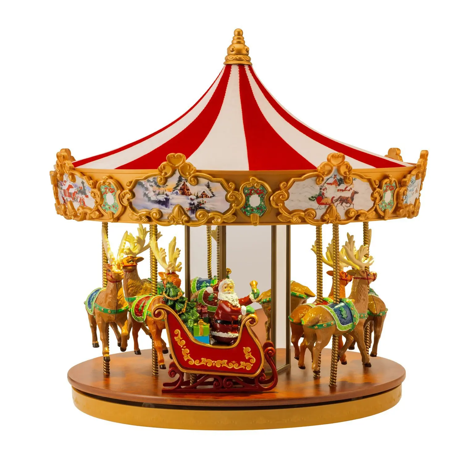 Feliz Natal Apresenta Music Box para sua namorada, Merry Go Round Birthday Gift, Xmas Presents