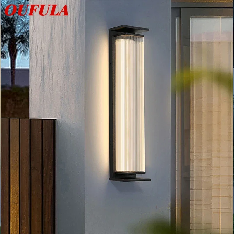 

OUFULA Contemporary LED Outdoor Wall Lamps Electric Simplicity Waterproof Balcony Hallway Courtyard Villa Gate Hotel