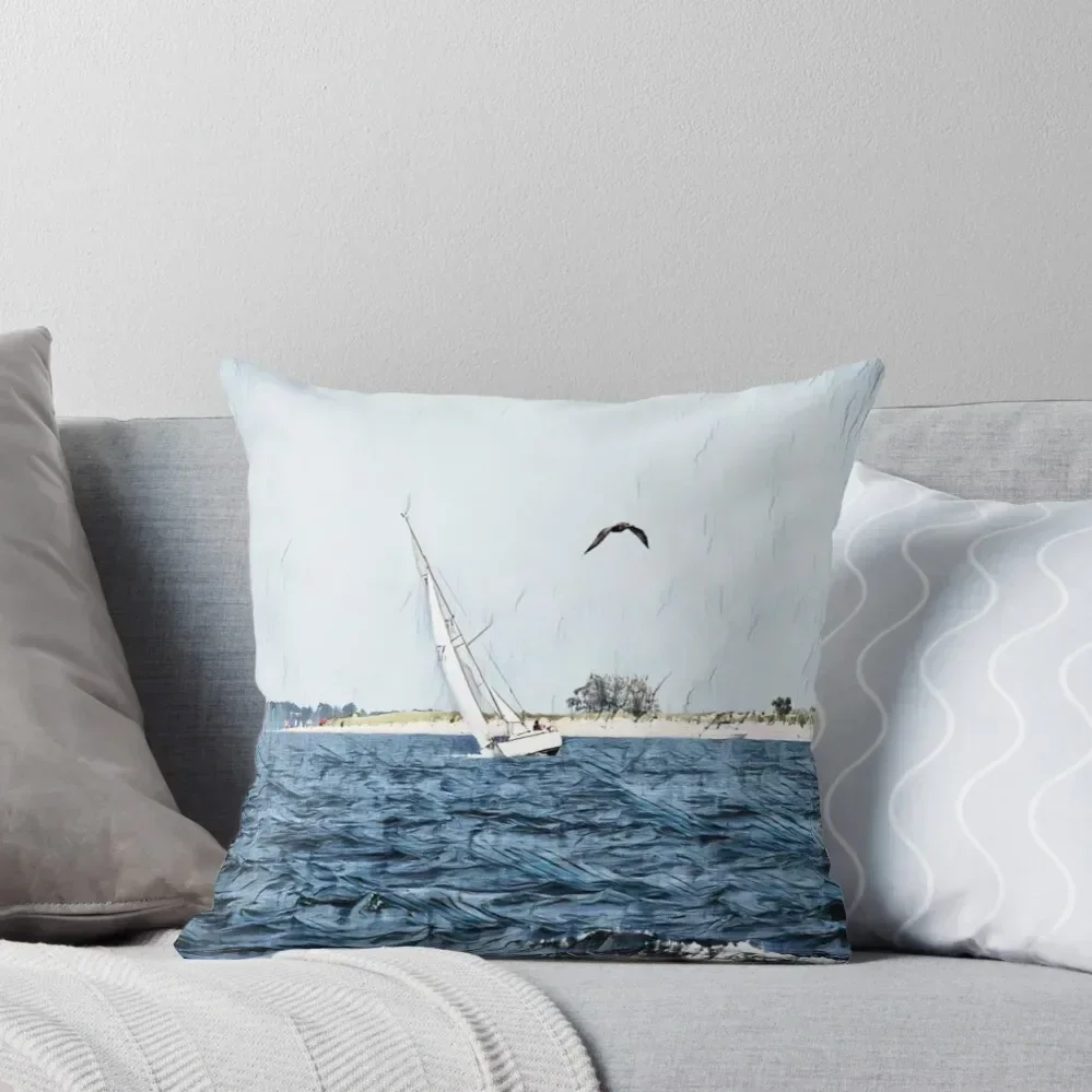 

Sail On... II Throw Pillow Christmas Pillow Cases Decorative Sofa Cushions Decorative pillow case christmas supplies