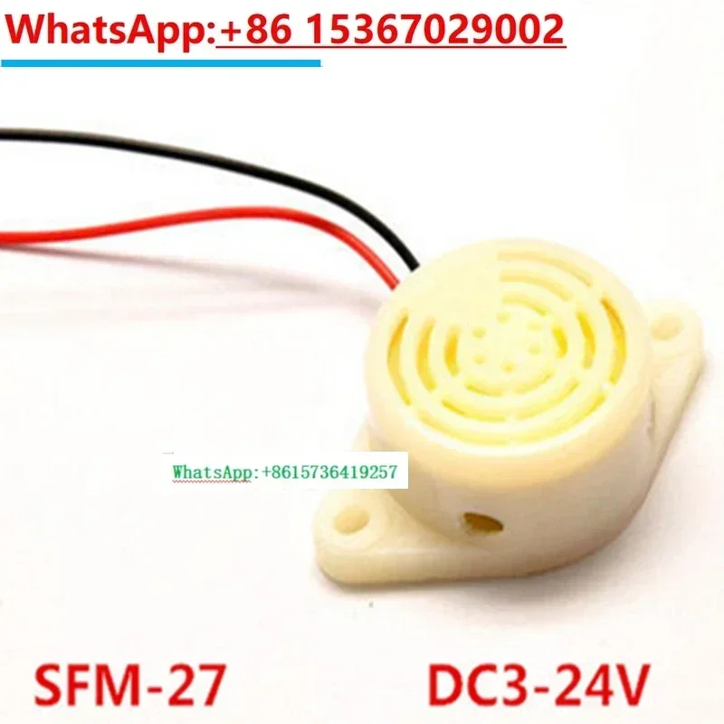 

50pcs/lot SFM-27 Electronic Buzzer DC3-24V Intermittent Sound Continuous Sound