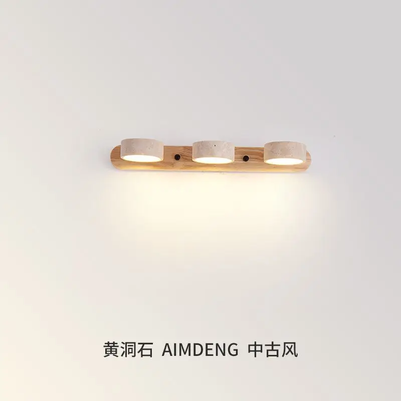 Japanese Vintage Minimalist LED Rotatable Vanity Wall Light for Bathroom Vanity Dressing Table Wash Basin Picture Lighting