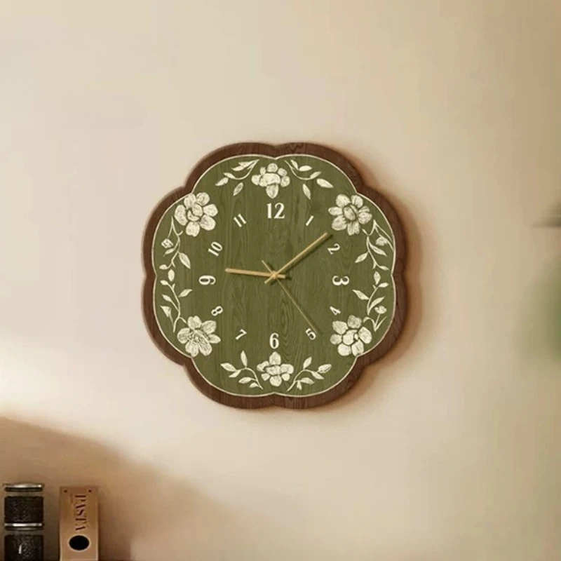Nordic Simple Wall Clocks Living Room Luxury Aesthetic Modern Wall Watch Chinese Style Fashion Reloj Pared Ornaments Home Decor