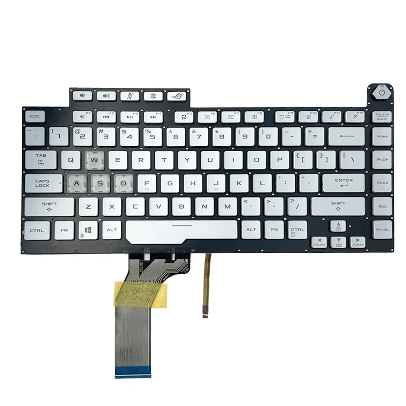 

Blue Backlit Keyboard US for Asus Rog Strix G531GD G531GW G531GV G531GT G531GU