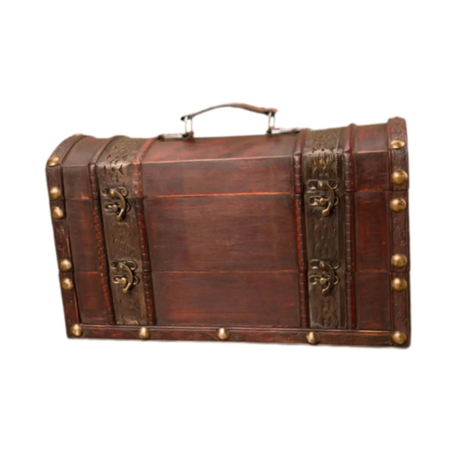 

Деревянная коробка-сундук в антикварном стиле, двухъярусная, для подарков на свадьбу или день рождения