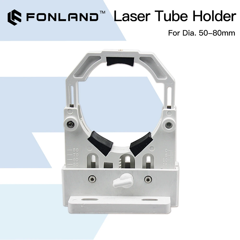 FONLAND – Support de Tube Laser CO2, Support en plastique Flexible 50-80mm pour Machine de découpe et gravure Laser 50-180W, 2 pièces/ensemble