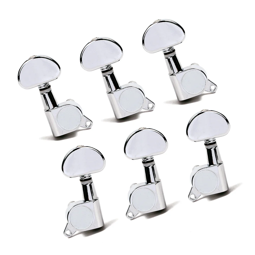 6 PCS 3L3R Sealed Electric Guitar String Tuning Pegs Tuners Machine Heads with Mounting Screws Ferrules Bushings for Acoustic El