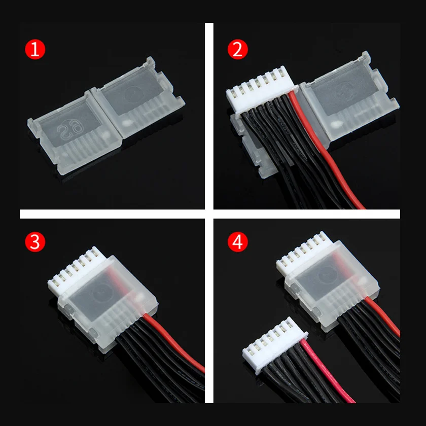 5/10 Pcs Battery Balance Plug Savers JST-XH 2S 3S 4S 5S 6S Balance Head Protector AB Buckle Clip Compatible with RC Plane Boat