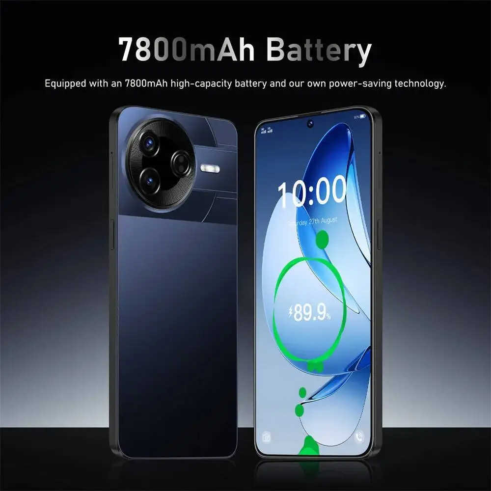 حار جديد F7 الترا الأصلي 7.3 HD الإصدار العالمي الأصلي الذكية 22 جيجابايت + 2 تيرا بايت 5 جرام بطاقة مزدوجة 7800 مللي أمبير بطارية وظيفة التعرف على الوجه #4