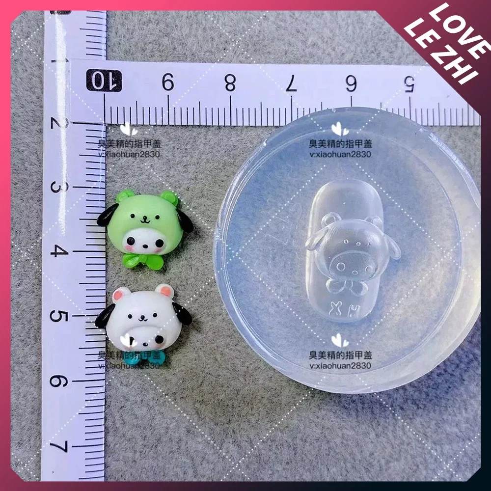 Sanios Anime Nail Art stampo in Silicone bambola prodotto finito fai da te Cinnamoroll Melodys Kuromi Pochacco stampo in Silicone strumenti per Manicure