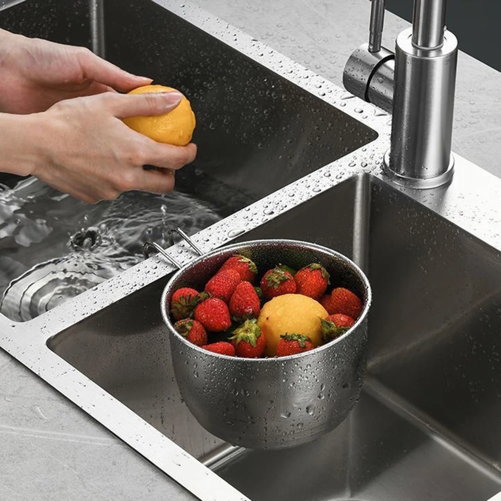 

2в1 дренажная чаша, сливная корзина для раковины, подвесная раковина из нержавеющей стали, кухонный фильтр для отходов, кухонная раковина для овощей, сборщик отходов