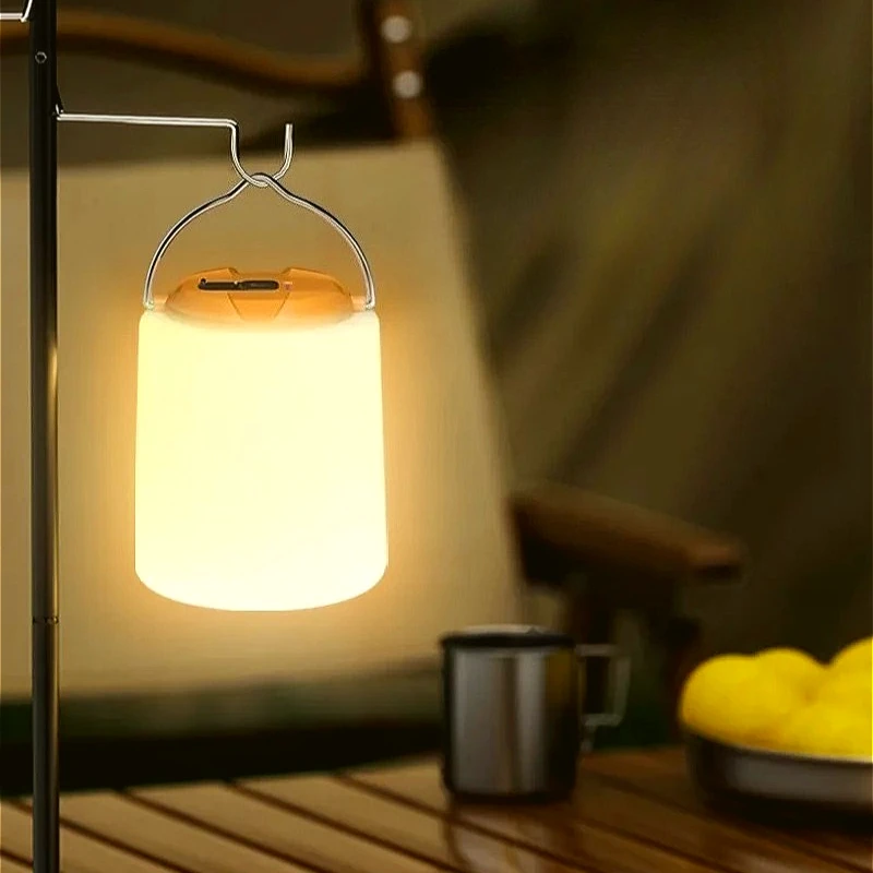 Outdoor Super Bright Garden Camping Light Waterproof USB Charging Tent Emergency Light Visible Battery Level Portable Lanterns
