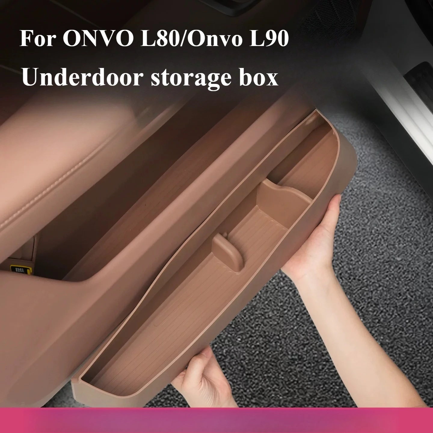 For ONVO L80/Onvo L90 Storage box under the car door - environmentally friendly silicone shock absorber and anti fouling
