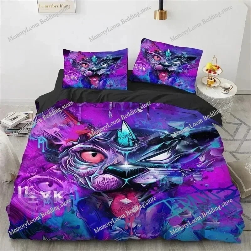 Wolf Fox Elk Wild Animals Bedding Set Boys Girls Twin Queen Size Duvet Cover Pillowcase Bed Kids Adult Home Textile Quilt Cover