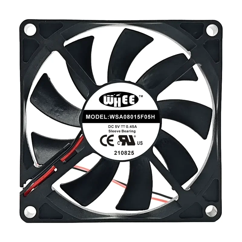 for WHEE WSA08015F05H 5V 0.45A 8015 8CM 4 Wire Cooling Fan for Teaching All-in-one Machine