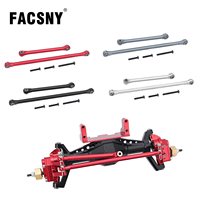 Aluminum Front Steering Link Tie Rod Set For AXIAL 1/18 UTB18 CAPRA 4WD AXI01002 RC Crawler Car Metal Upgrade Parts