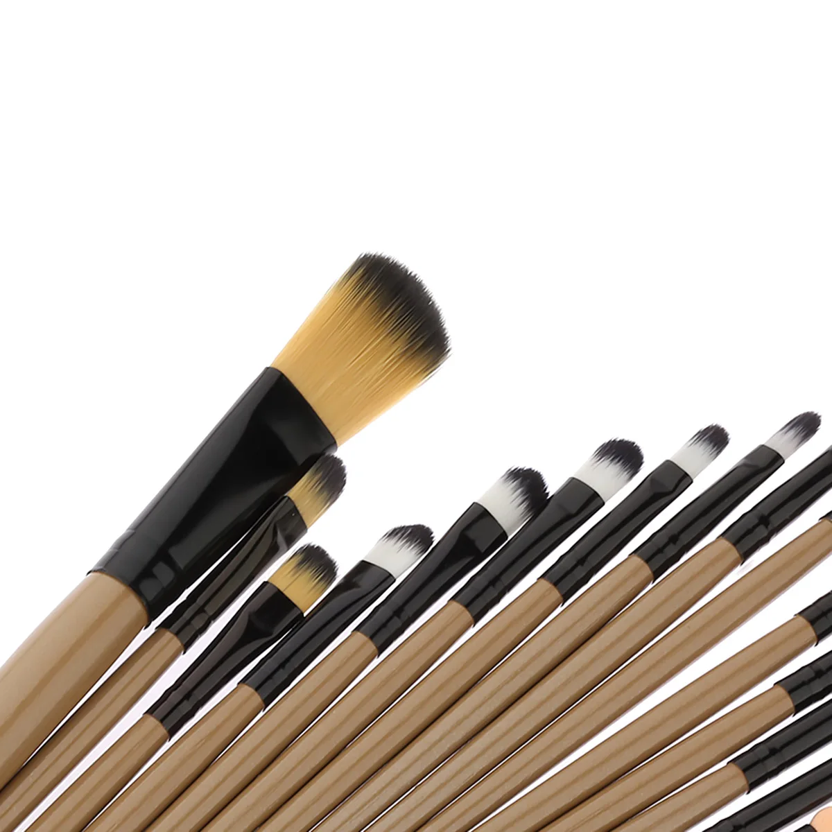 Juego de 20 Uds de brochas de maquillaje cosméticas con mango de bambú de uso diario profesional para mujeres brocha para polvo