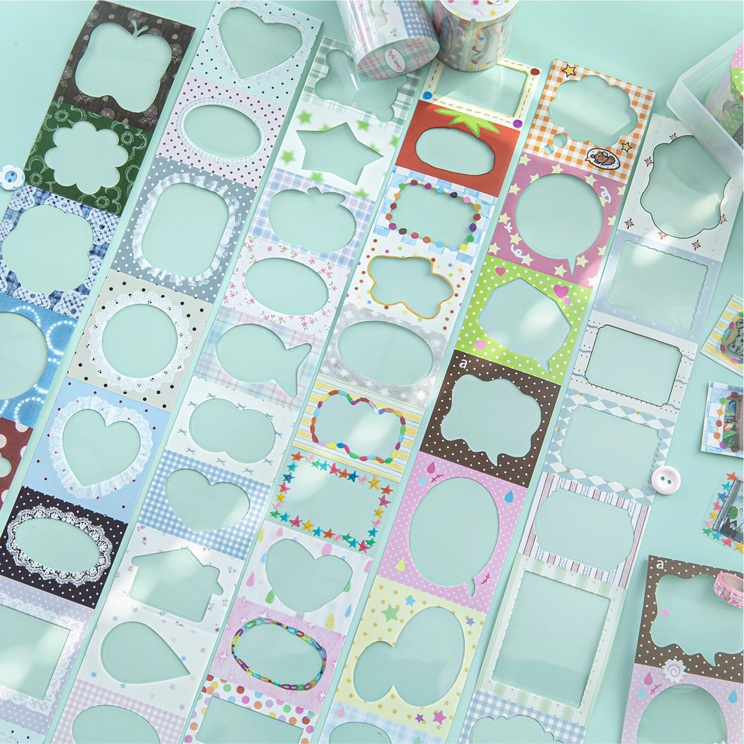 50mm * 2m Color Candy Frame Collection Series Kawaii Ins Die