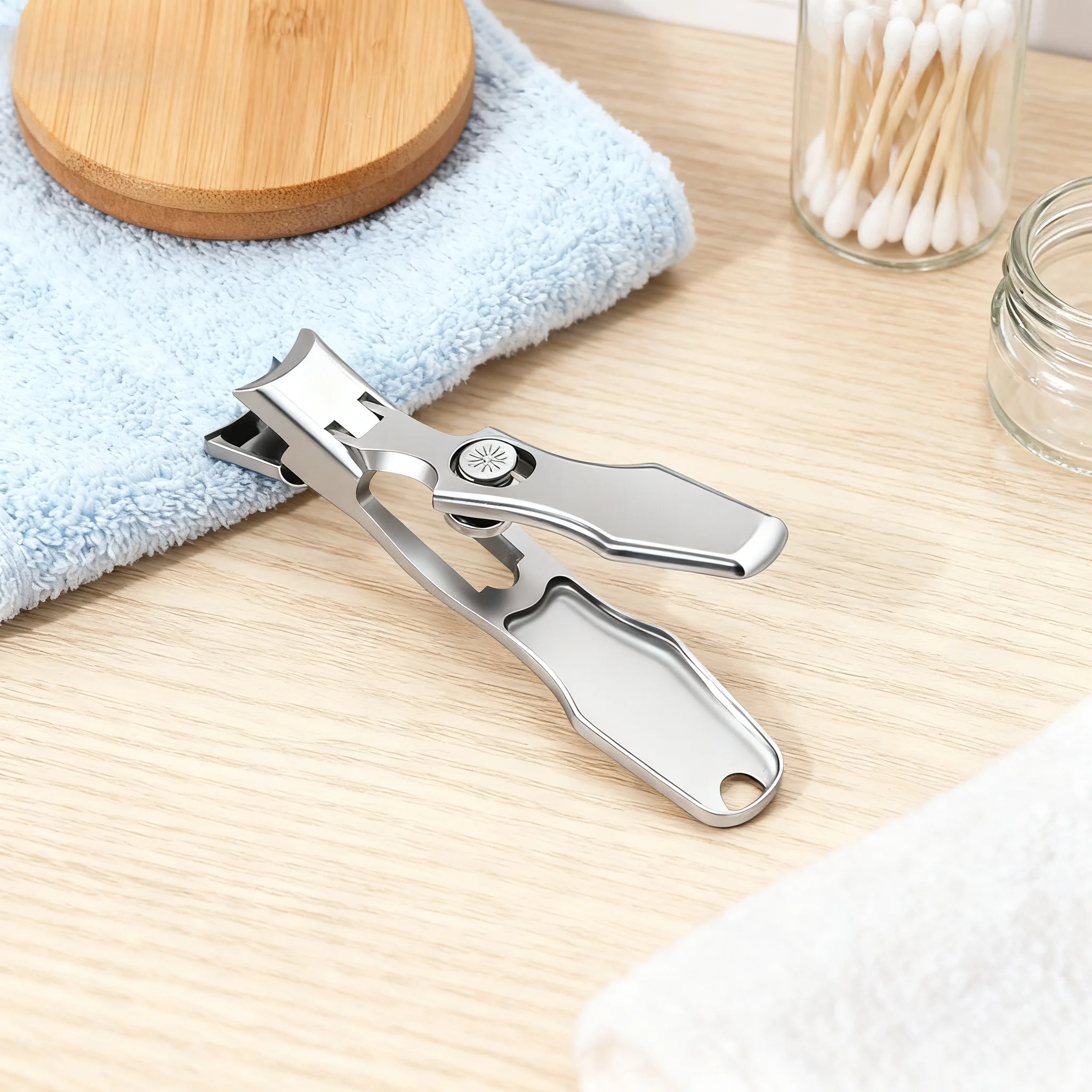 Mocne nożyczki do paznokci do grubych i wrastających paznokci, przenośny zestaw do pielęgnacji stóp ze stali nierdzewnej z usuwaczem zrogowaceń