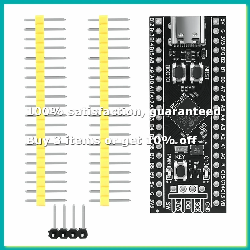 4pack X((STM32F411 Development Board, STM32F411CEU6 STM32F4 Learning Board, Support for MicroPython/ Programming)