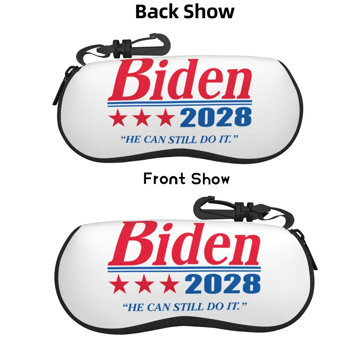 

Biden 2028 Shell Glasses Case Protector Sunglasses Box Women Men Soft Eyeglass Bag Pouch