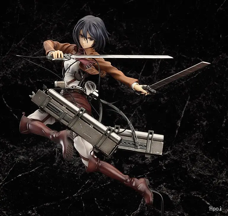 GSC Original:Attack On Titan Levi Eren Mikasa 28-32cm PVC Action Figure Anime Figure Model Toys Figure Collection Doll Gift