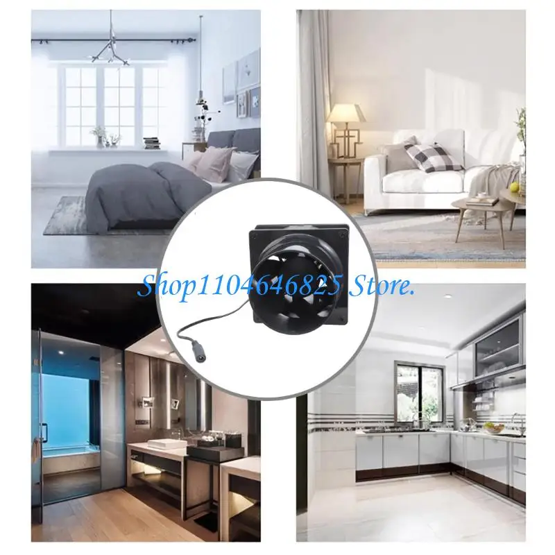 12V 2.7A Ventilation Fan Double Ball Bearing Suitable For Soldering Stations Server Rack Indoor Air Quality Improvement