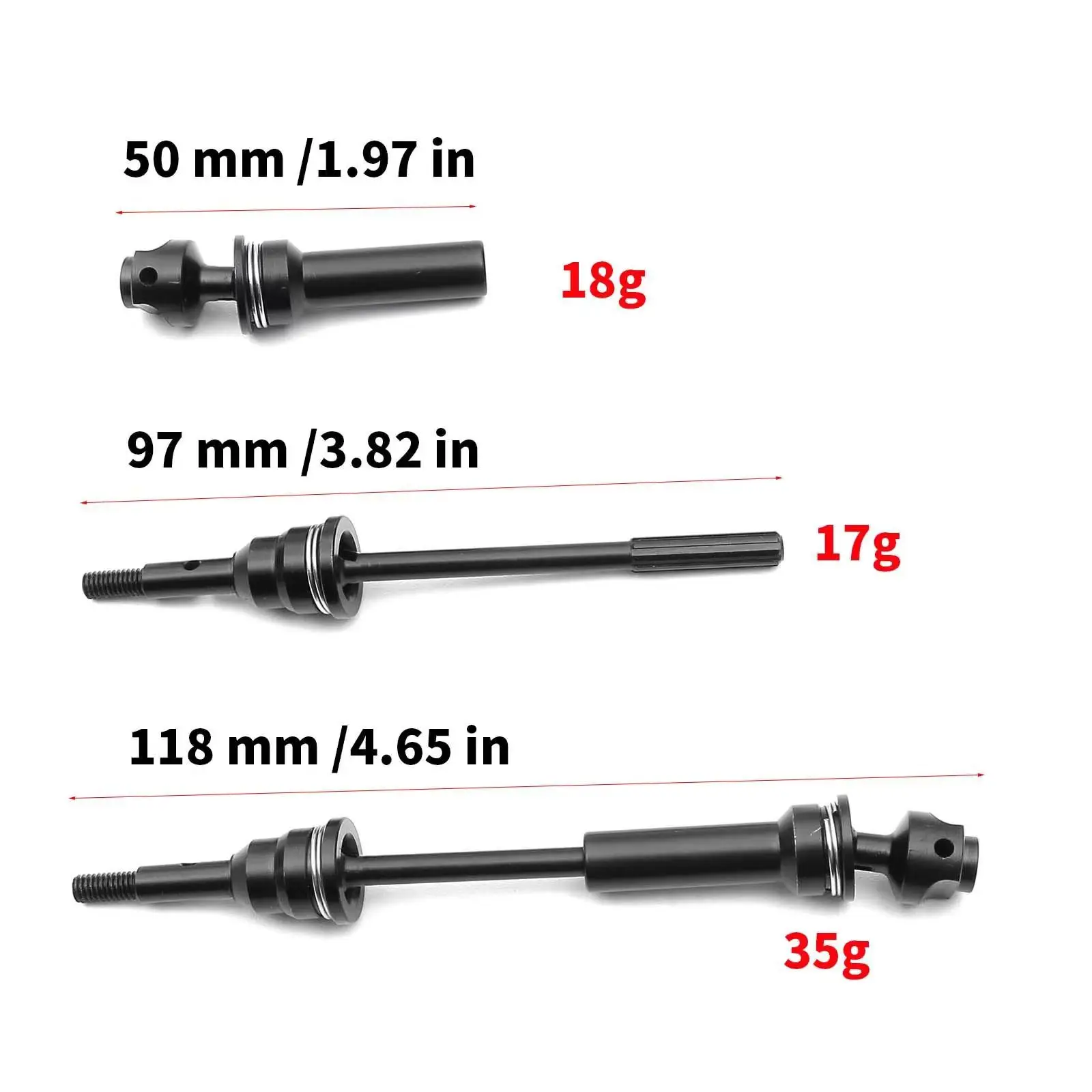 Przedni tylny wał napędowy CVD z hartowanej stali do 1/10 Traxxas Slash Rustler Stampede Hoss VXL 4X4 RC Car Upgrade Parts