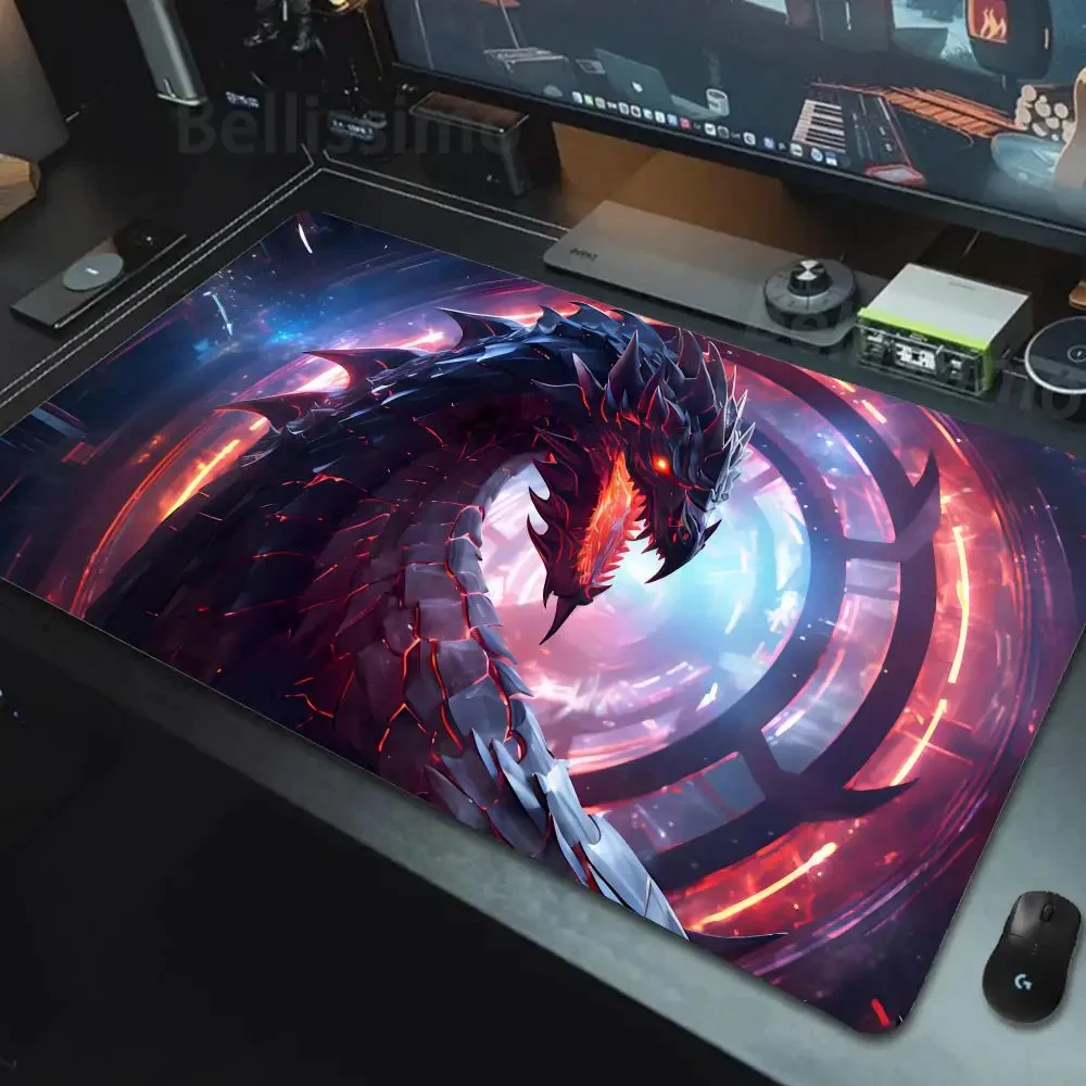 

Tech Dragon Large Gaming Mousepad advanced Dragon Anime Keyboard Gamer Rubber Mouse Pads on The Table Speed Non-slip Desk Mats