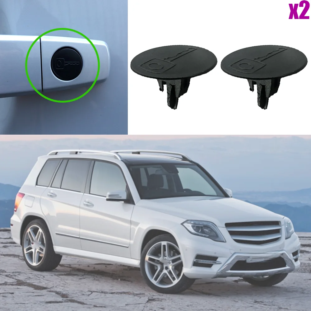 2 sztuki Automatyczna klamka zamka otworu na klucz Zaślepka otworu na klucz do Mercedes-Benz GLK-Class X204 2010 2011 2012 2013 2014 2015