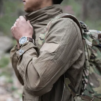 Militärische, schnell trocknende, leichte Jacke für Herren, Sommer, taktische wasserdichte Jacke, Reißverschluss, Haut, ultraleicht, dünn, lässig, Oberbekleidung