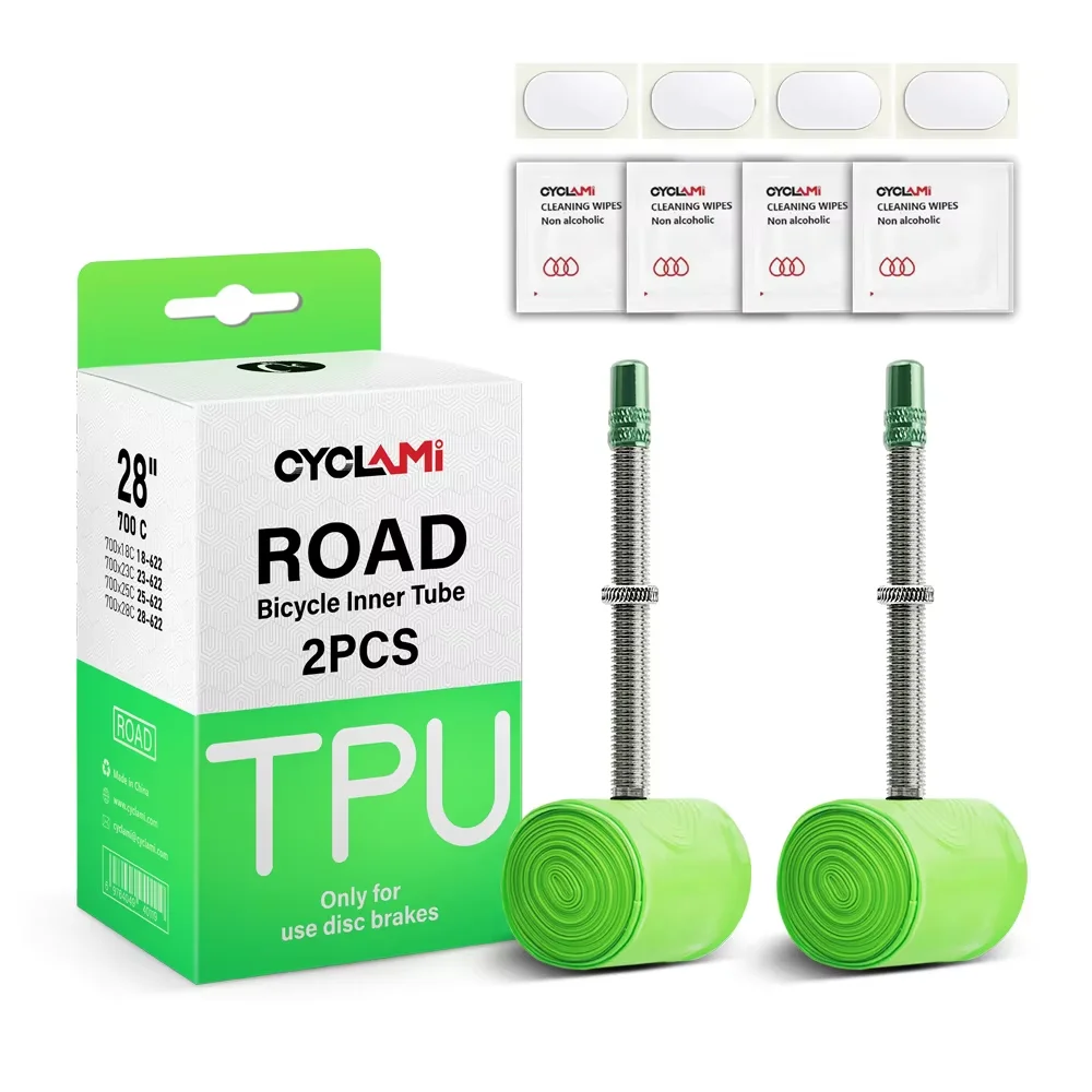 2 Pieces Ultra-light 26 Grams TPU Material Bike Inner Tube 700C 18 25 28C Road Bicycle Tire French Valve Super Light Cycling