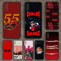 Carlos Sainz F1 55 Phone Case for SamsungA 91,80,73,72,71,70,53,52,51,42,41,40,32,31,30,22,21,20,13 S 4G 5G Soft Black Case