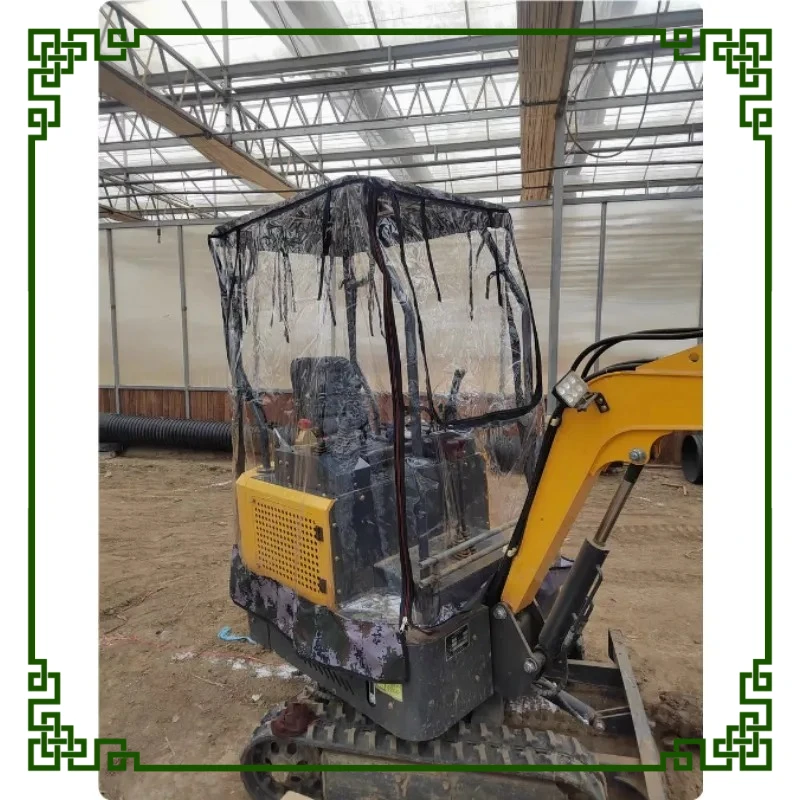 Mini Excavator Windproof Warm Awning PVC Cover With Window Various models