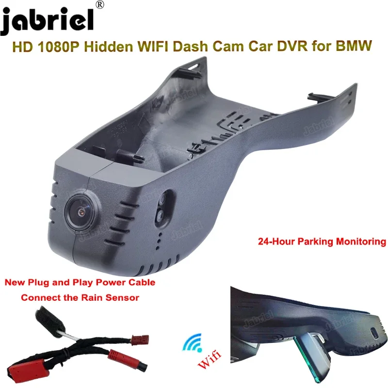 

Jabriel For BMW X6 G06 X6 40i 30d 40d 2020 2021 2022 2023 Dash Cam HD 1080P Wifi Car Dvr Dedicated Video Recorder Plug and Play