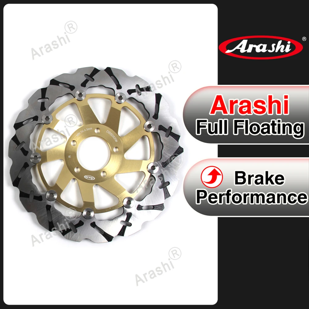 Arashi 1PCS 310mm Motorcycle CNC Floating Front Brake Disk Disc Rotors For KAWASAKI ZXR400 ZXR750 ZXR750R/ NINJA ZX-9R ZZR1100