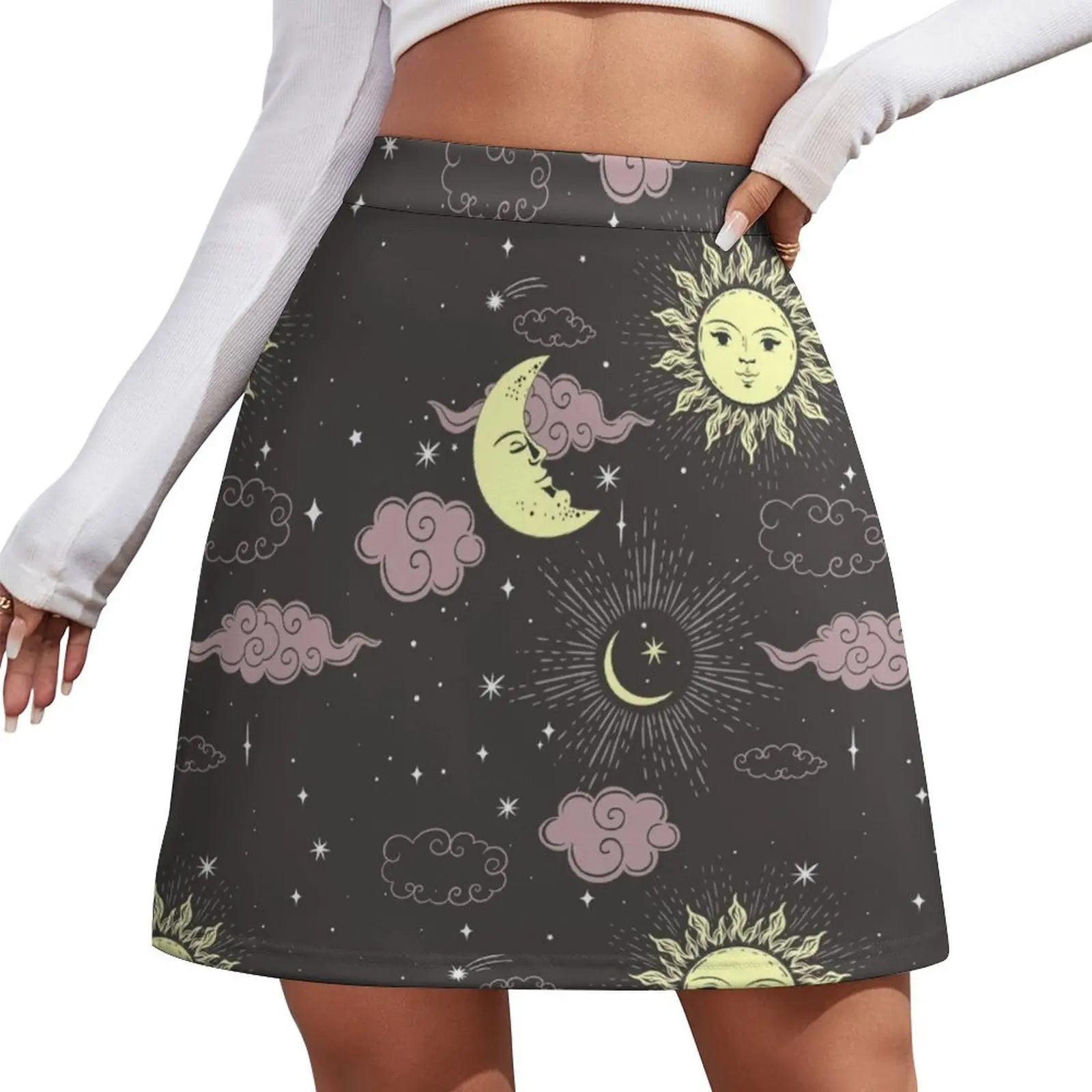 

Stars sun and moon Mini Skirt Skirt pants Skort for women kawaii clothes summer dress women 2026 Mini Skirt