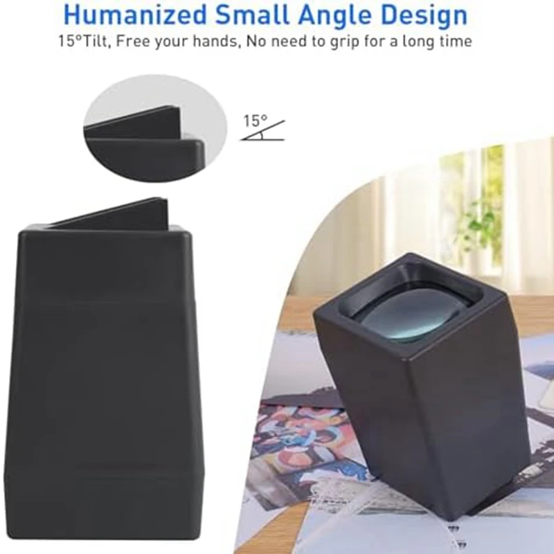 35Mm Slide And Film Viewer, Negative Viewer, Desktop LED Lighted Viewing, 2X Magnification Easy Install Easy To Use