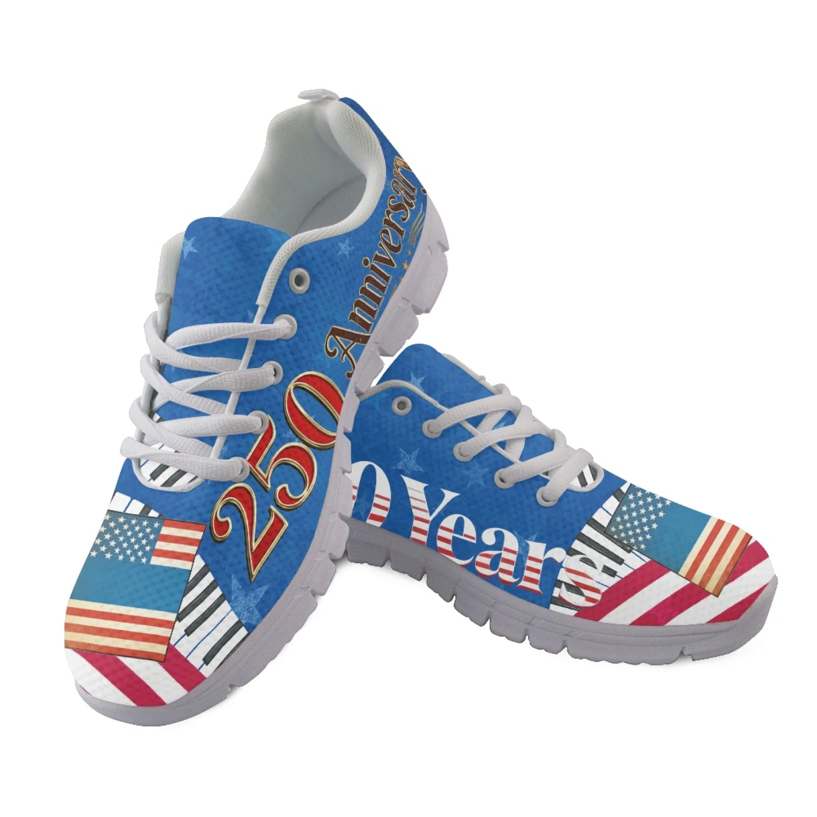 Coloranimal American Flag 2026 Trending Fashion Sneakers Women's Fashion Sneakers Comfortable Athletic Work Shoes for Mens