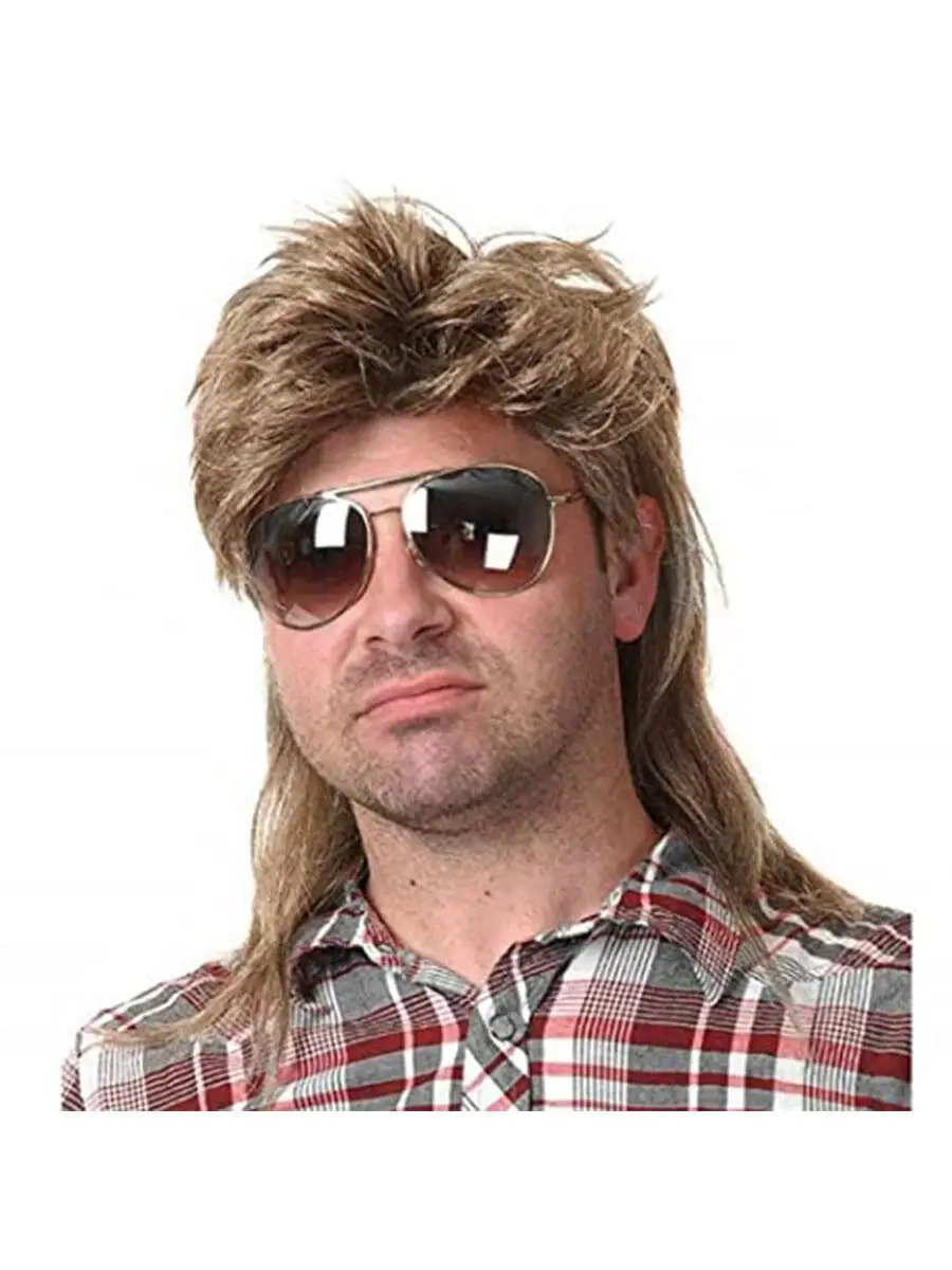 1 Unisex wig men's 80s costume Fancy Party accessory Cosplay Synthetic wig
