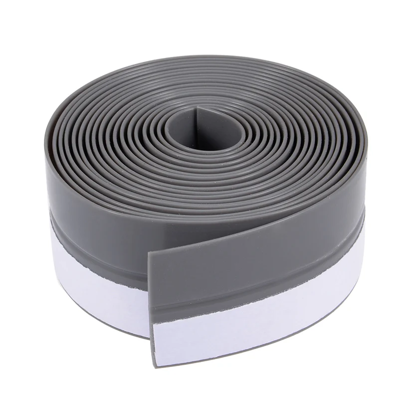 2m/4m Self Adhesive Window Door Seal Strip Silicone Windproof Windshield Weather Tape Strip Door Bottom Soundproof Strip