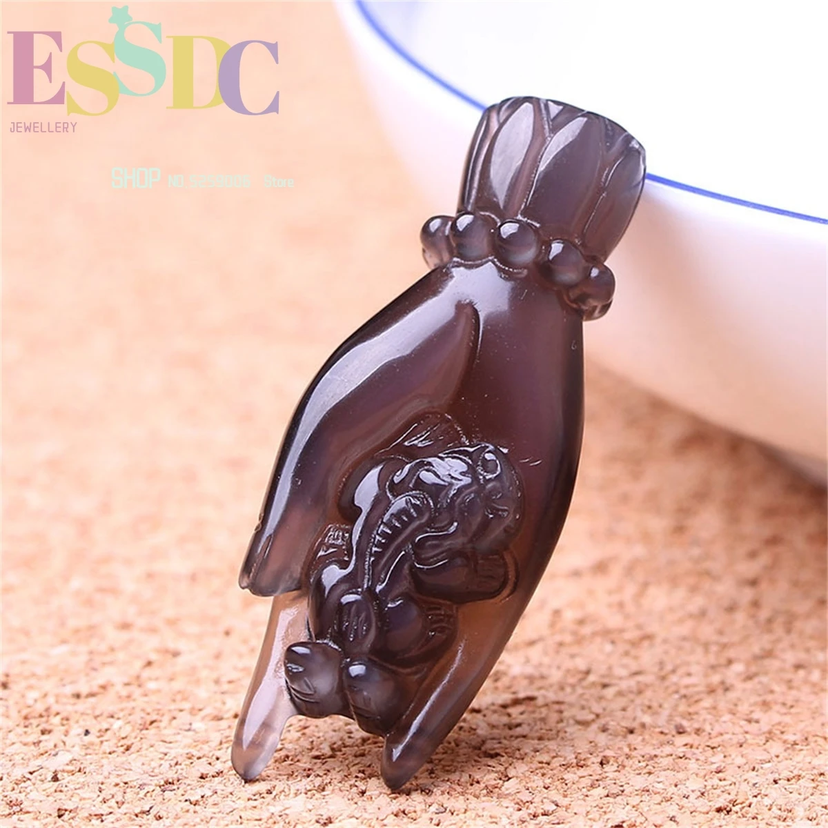 Natural Obsidian Bergamot Pixiu Pendant Ice Rainbow Eye Hand Carved Personality Necklace Creative Amulet Gift Charm Jewellery