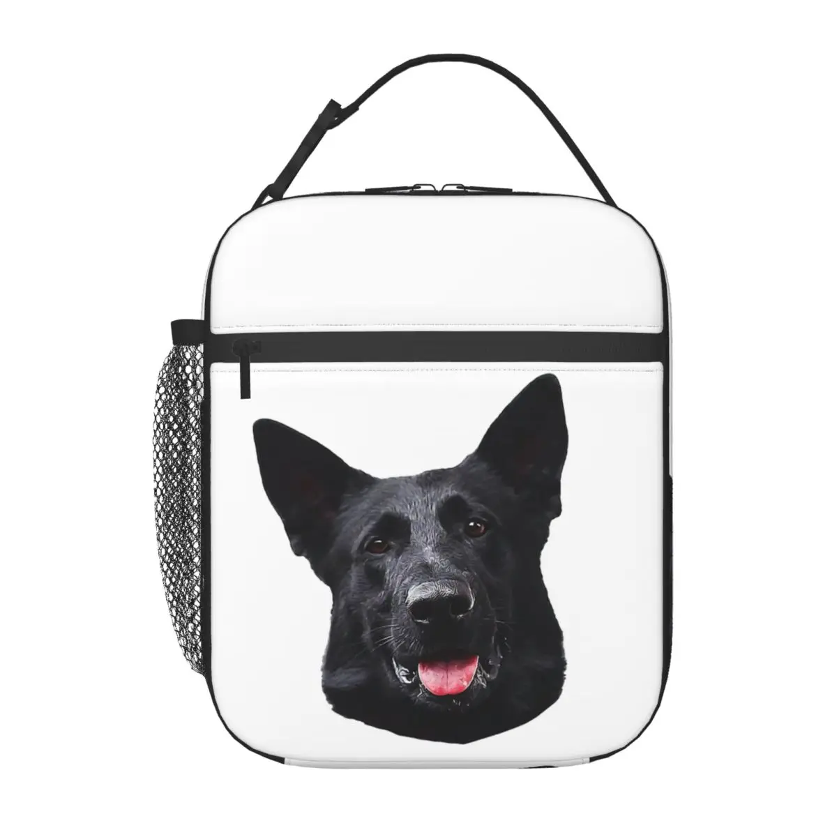 Black German Shepherd Dog - Stunning Insulated Lunch Bag for Women Kids Portable Food Boxes Thermal Lunch Box Tote