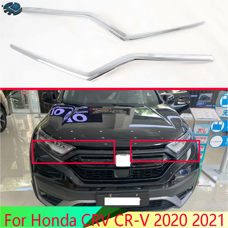 

Для Honda CRV CR-V 2020 2021 автомобильные аксессуары ABS Хромированная передняя Центральная сетка решетка гриль крышка радиатора полоса отделка украшение