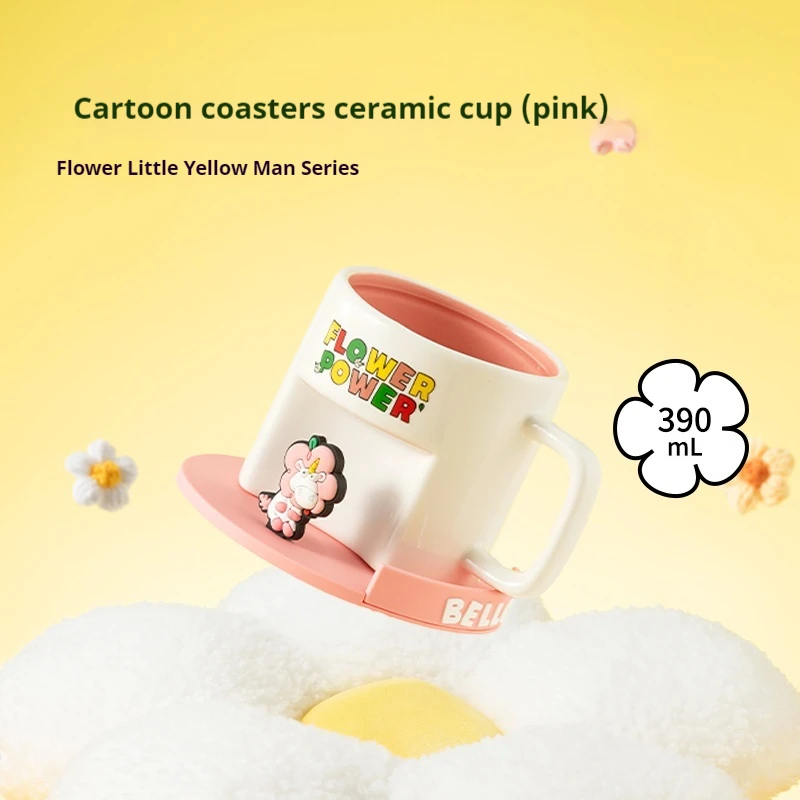 

Miniso Minions Series Cartoon Cup Collectible Souvenir Anime Figures Ceramic Cup Kawaii Desk Ornament Cute Mug Gifts For Friends