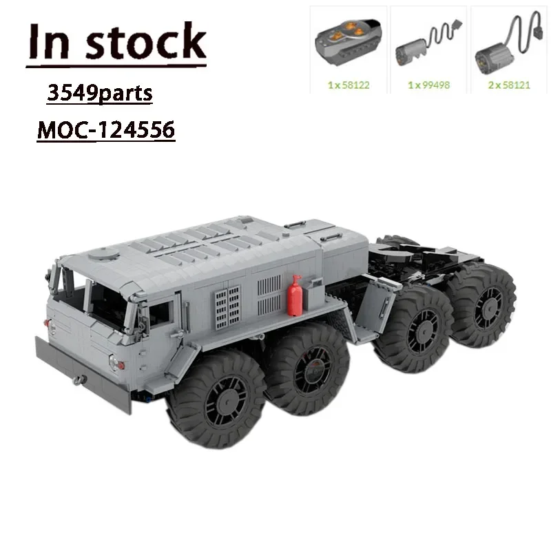 

MOC-124556 Electric MAZ 5371 Army Truck 1:15 Assembly Splicing Building Block Model • 3549 Parts Kids Birthday Toy Gift