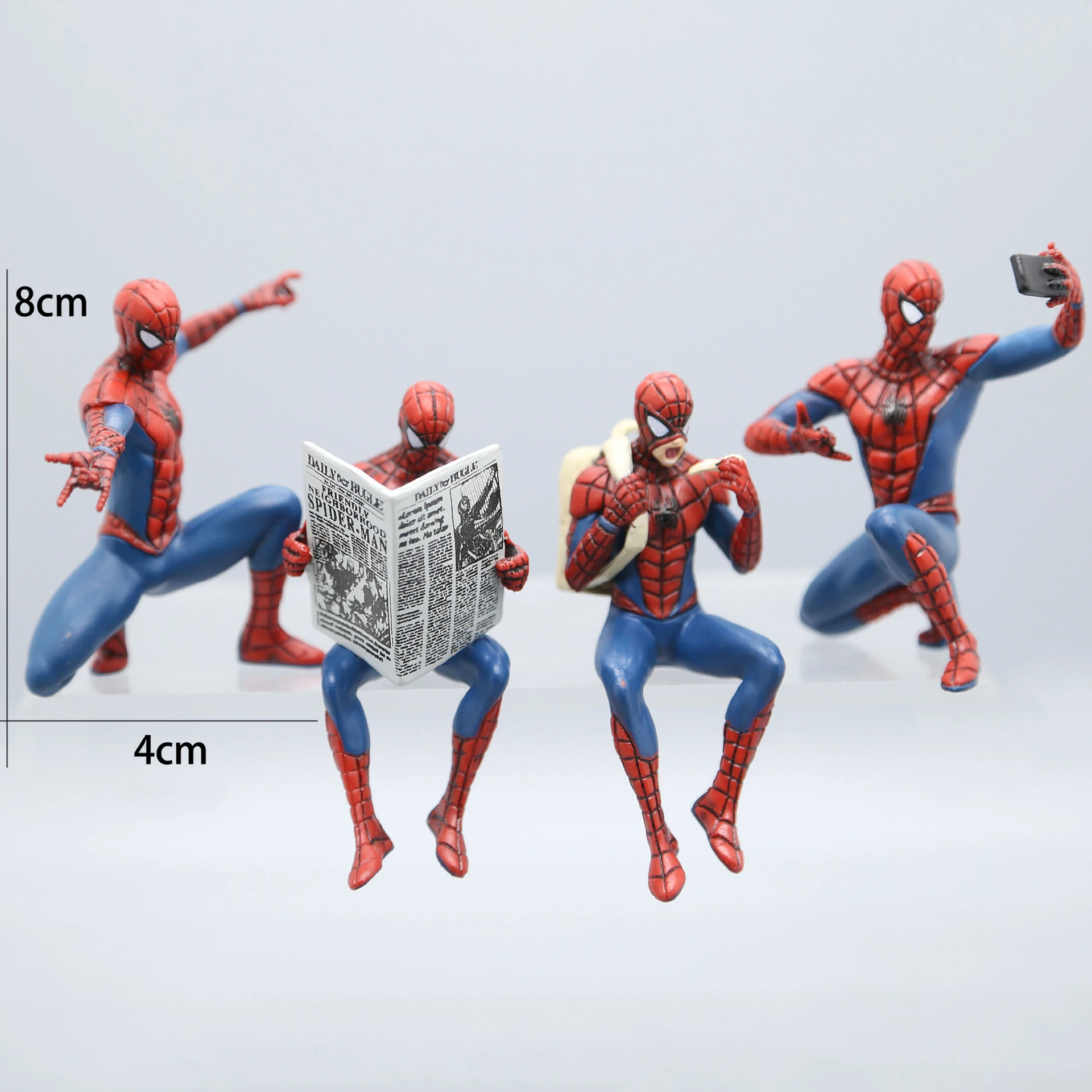 7-8 سنتيمتر المنتقمون الأسطوري خارقة الرجل العنكبوت عمل دمية الديكور لعبة نموذج سبايدرمان سلسلة لعبة اكسسوارات السيارات الأطفال هدية #3