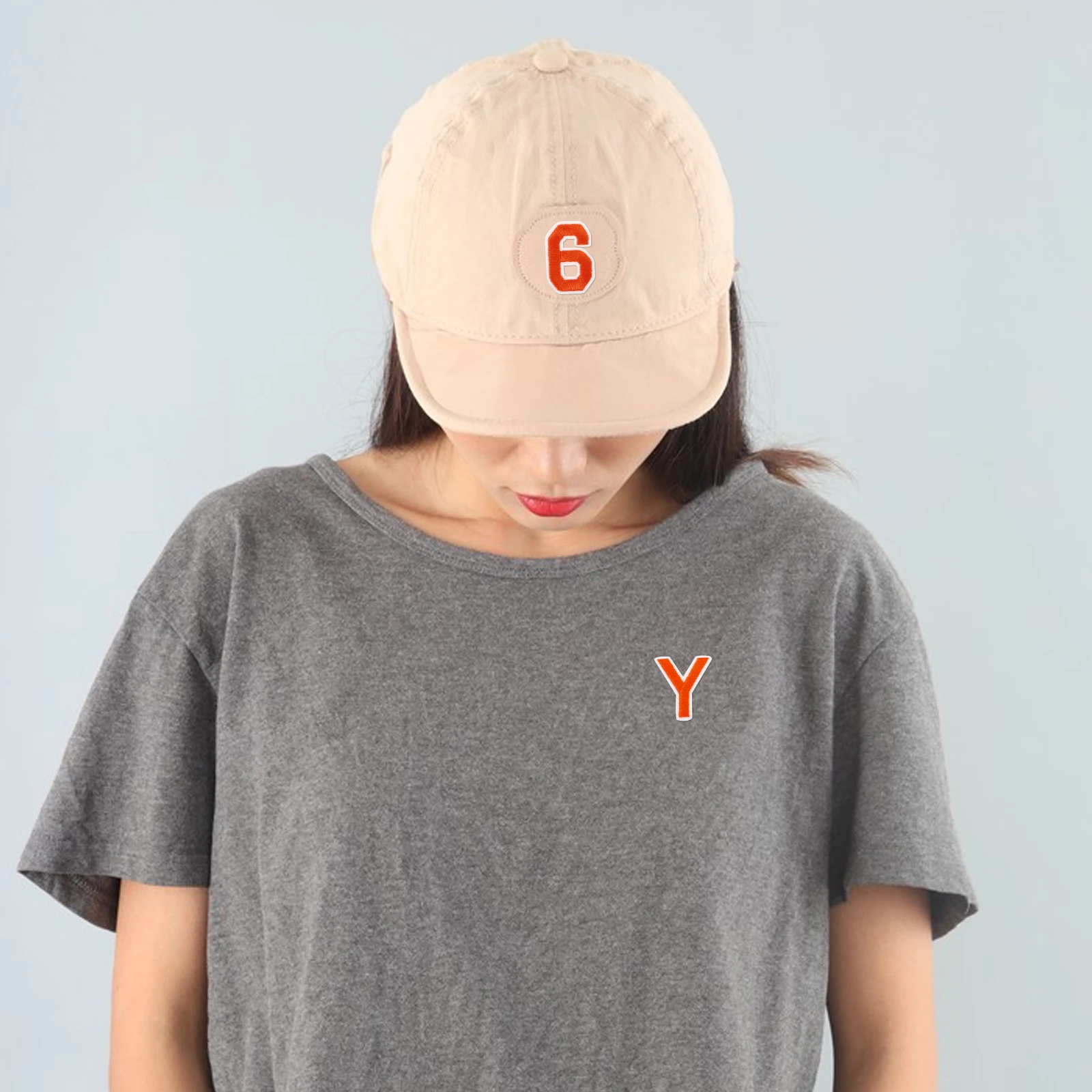 

72Pcs Orange Iron on Patches Embroidered Alphabet and Numerals Set for Clothing Bags Footwear Customization Craft Projects DIY