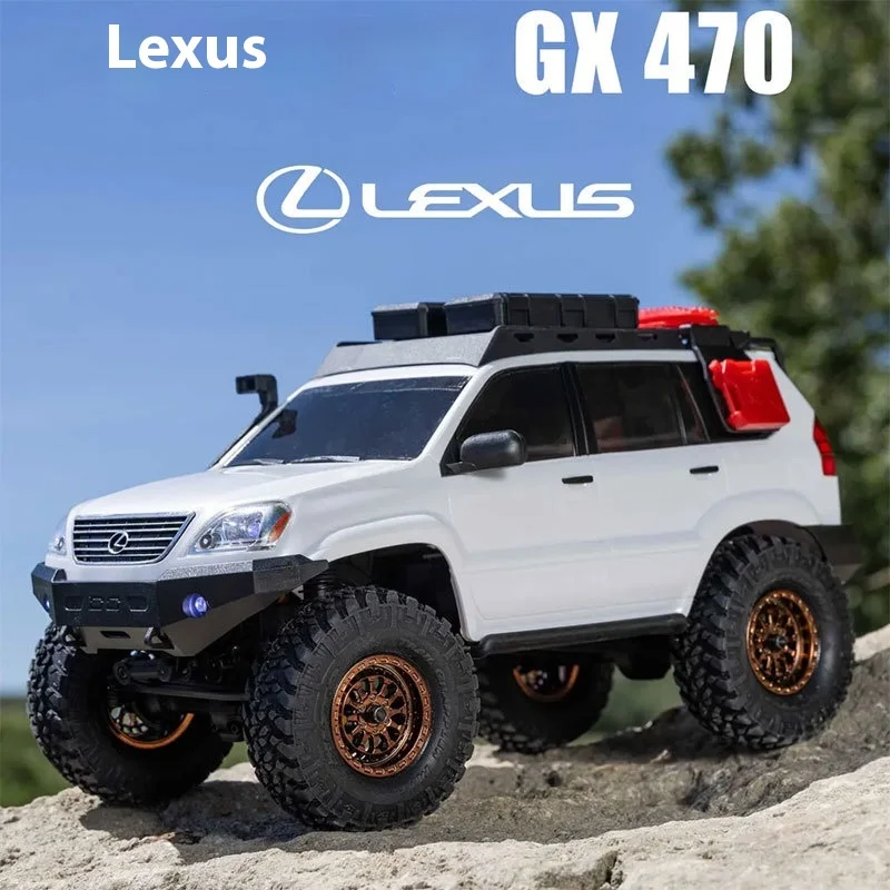 Hartschale Axial SCX24 1:24 ferngesteuertes elektrisches Kletterauto Simulation Lexus GX470 RTR Kindergeschenk Geburtstagsspielzeug