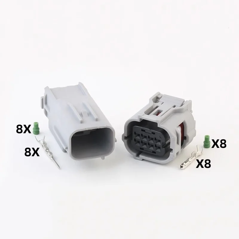 

1-10Sets 8 Pin 12520 12519 Auto Reversing Radar Plug Fuel Injector Socket Automotive Connector 6189-1240 6188-0779 For Toyota